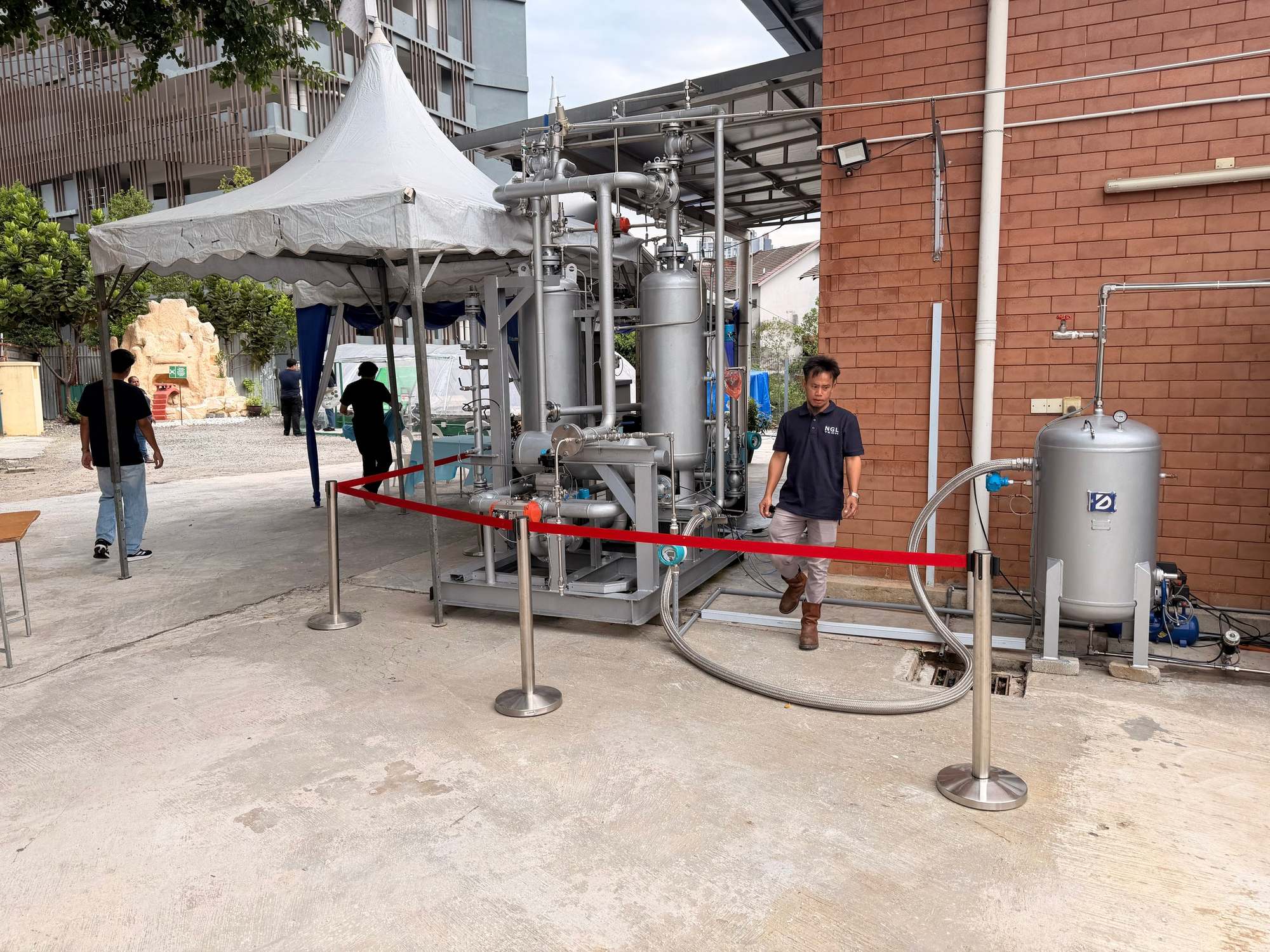 The Enhanced LPPU demonstration unit at the NGLTech test facility in Kuala Lumpur