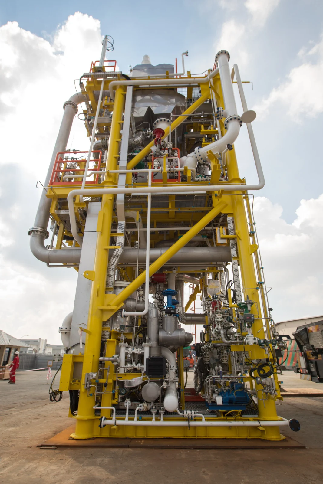 LP-CRS module in the fabrication yard