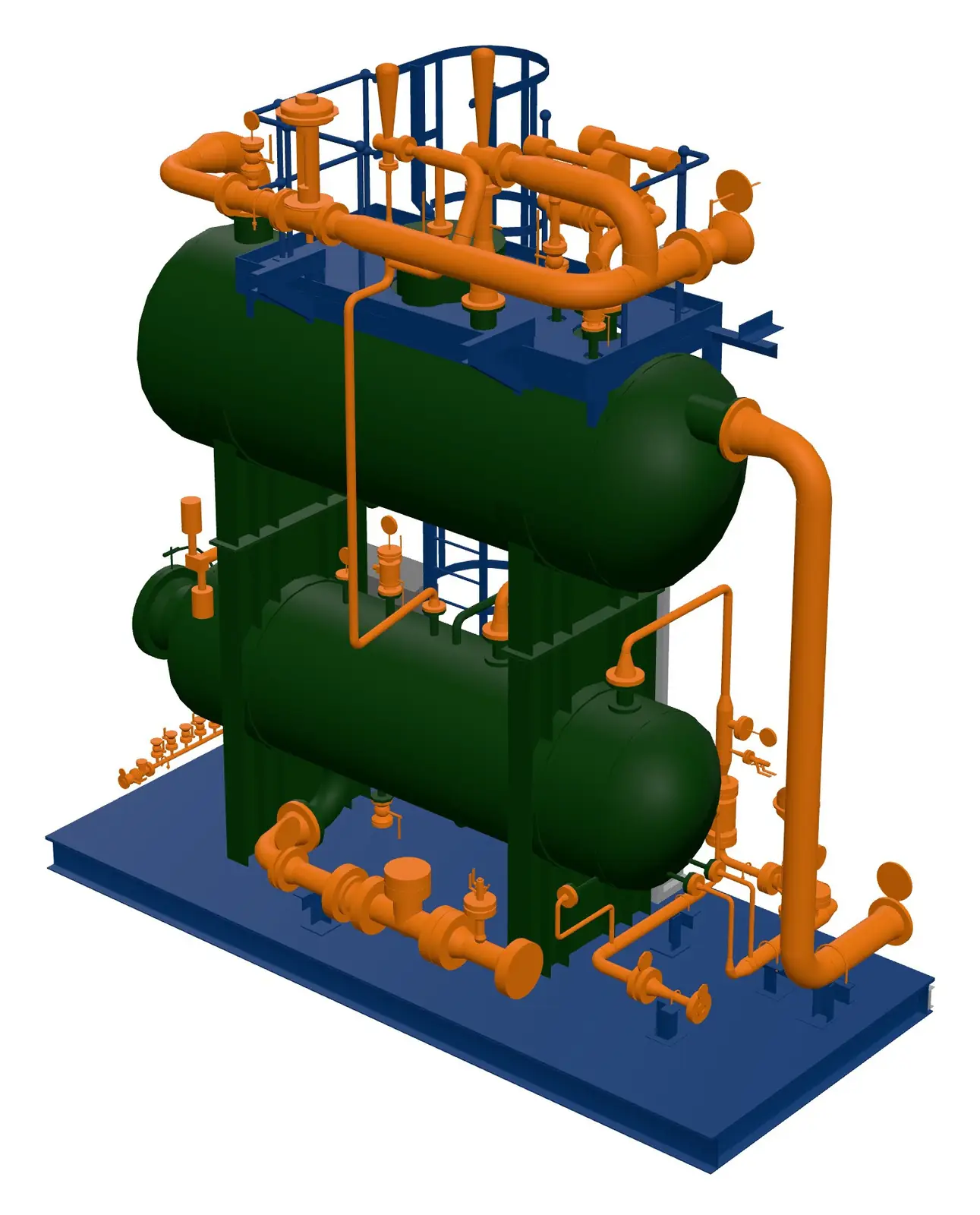 Low Pressure Production Unit, 3D design model