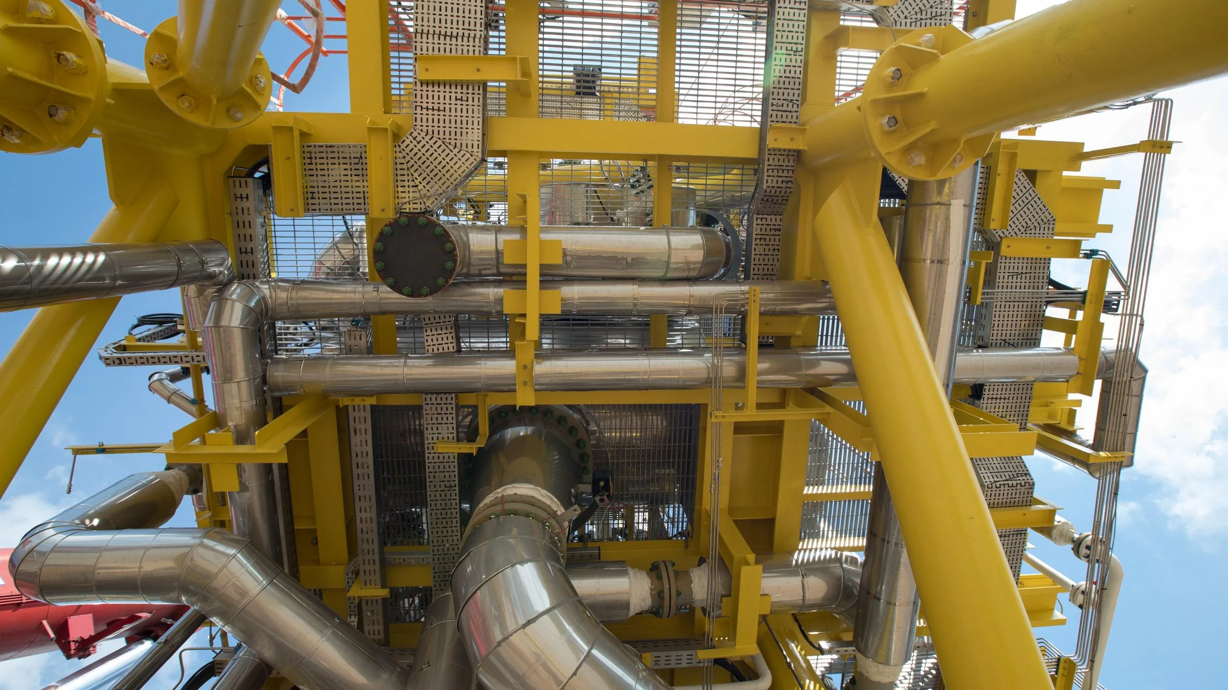 Looking up under the Enhanced LP-CRS module deck