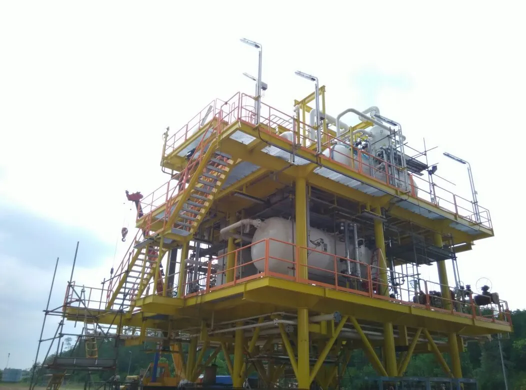 Crude stabilisation module complete, 2015