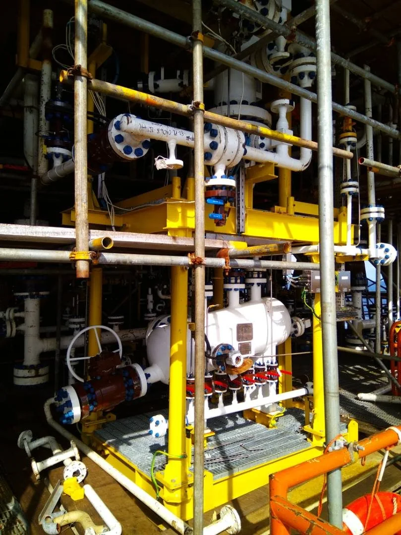 Sep-iSYS Desander in the pipe rack